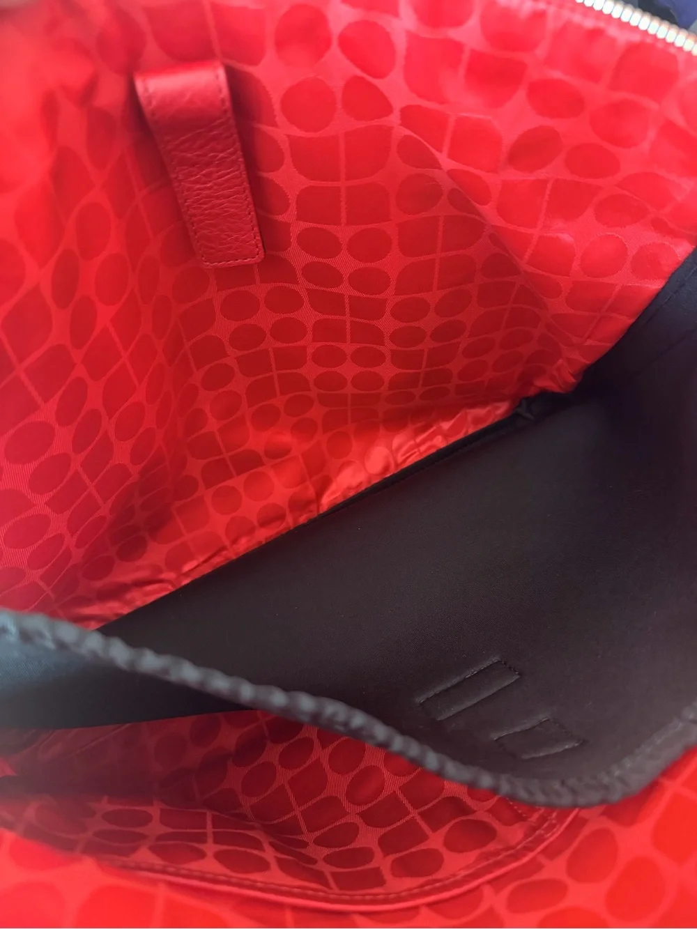 Vibrant red Kate spade laptop tote bag